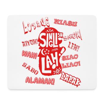 SINGAPUR SLANG, SINGLISH - Mousepad (Querformat) - Weiß - Vorne