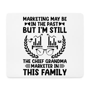 Pensionierte Oma Rentner Rentenvermarkter Marketi - Mousepad (Querformat) - Weiß - Vorne