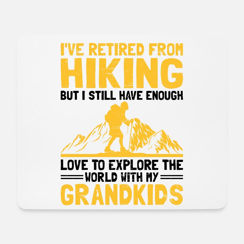 Wandern Rentner Rentner Rentner Wanderer Tre - Mousepad (Querformat) - Weiß