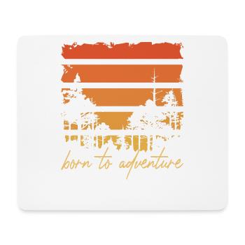 Born To Adventure Adventure Camp Nature Camper Team - Mouse Pad (horizontal) - white - Front