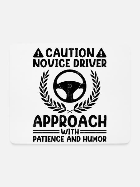 Führerschein bestanden Neuer Führerschein Fahren S - Mousepad (Querformat) - Weiß