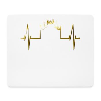 Milan Skyline Italy Heartbeat Fan Love Milano - Mouse Pad (horizontal) - white - Front