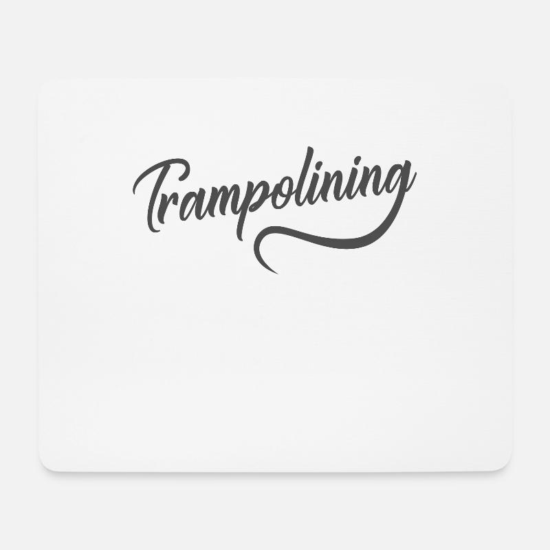Trampolining Hüpfen Sport Hobby - Mousepad (Querformat) - Weiß