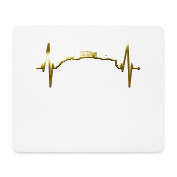 Athen Skyline Herzschlag Griechenland Akropolis - Mousepad (Querformat) - Weiß - Vorne
