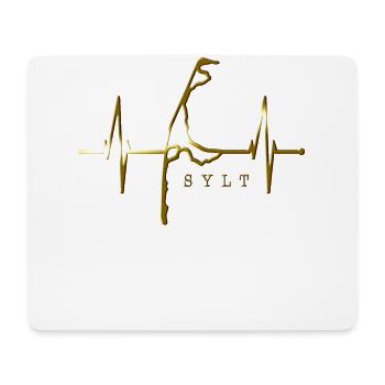 Sylt Skyline Nordsee Herzschlag Nordfriesen Sylter - Mousepad (Querformat) - Weiß - Vorne