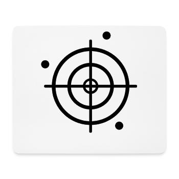 Zielscheibe - Mousepad (Querformat) - Weiß - Vorne
