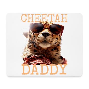 Cheetah Daddy Cheetah Dad Dad Father's Day Cats - Mouse Pad (horizontal) - white - Front