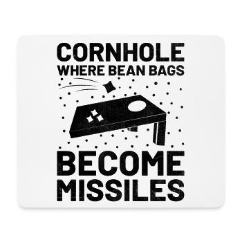 Cornhole Spieler Cornhole Sport Lustig Cornhole Be - Mousepad (Querformat) - Weiß - Vorne