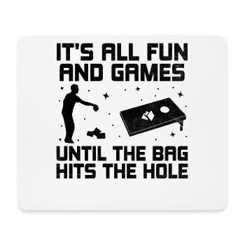 Joueurs De Cornhole Cornhole Sports Drôle De Cornhole Be - Tapis de souris (format paysage) - blanc - Devant
