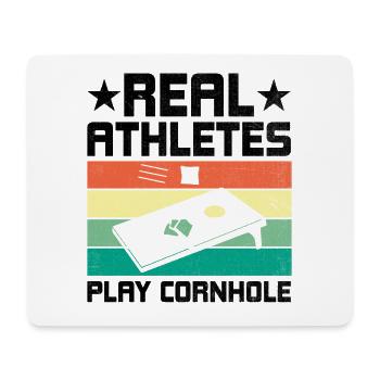 Joueurs De Cornhole Cornhole Sports Drôle De Cornhole Be - Tapis de souris (format paysage) - blanc - Devant
