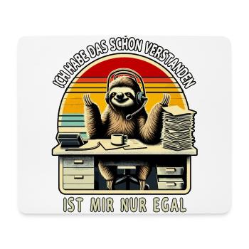 lustiger faLustiger Faultier Spruch Ich Habe Das S - Mousepad (Querformat) - Weiß - Vorne