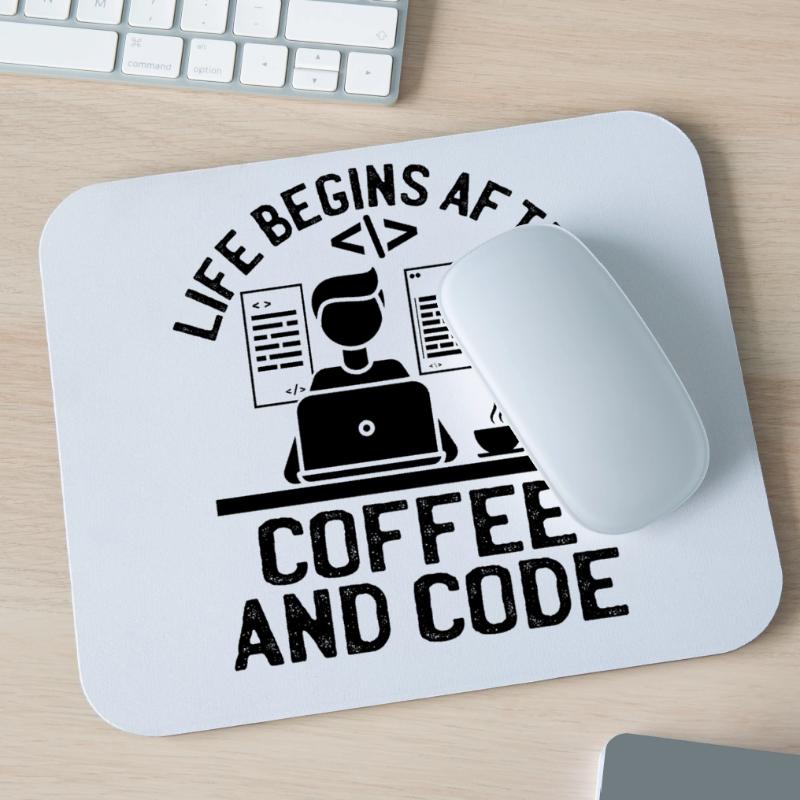 Kaffee-Codierung Programmierer Programmierer Entwickler Nerd Coff Mousepad (Querformat)