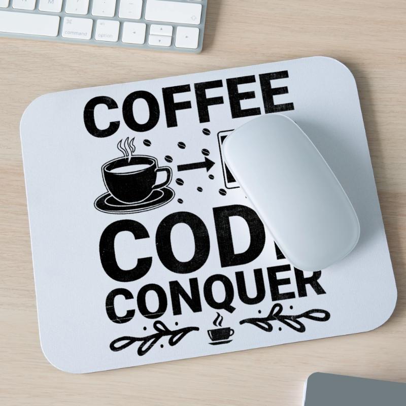 Kaffee-Codierung Programmierer Programmierer Entwickler Nerd Coff Mousepad (Querformat)