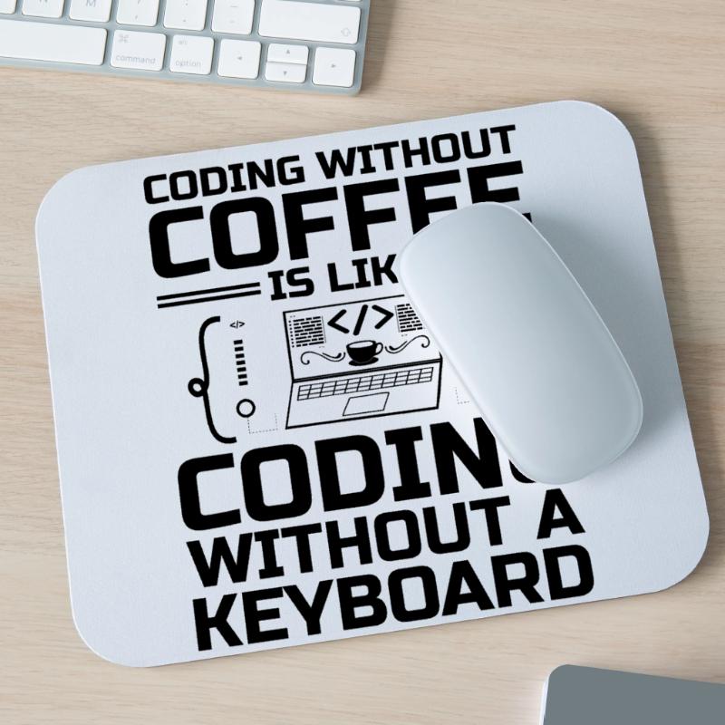 Kaffee-Codierung Programmierer Programmierer Entwickler Nerd Coff Mousepad (Querformat)