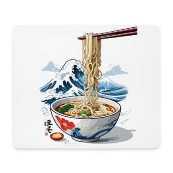 Ukiyo-E Ramen Welle Vintage Ukiyo-E Japan Design - Mousepad (Querformat) - Weiß - Vorne
