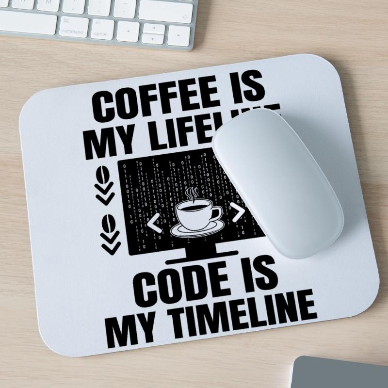 Kaffee-Codierung Programmierer Programmierer Entwickler Nerd Coff Mousepad (Querformat)