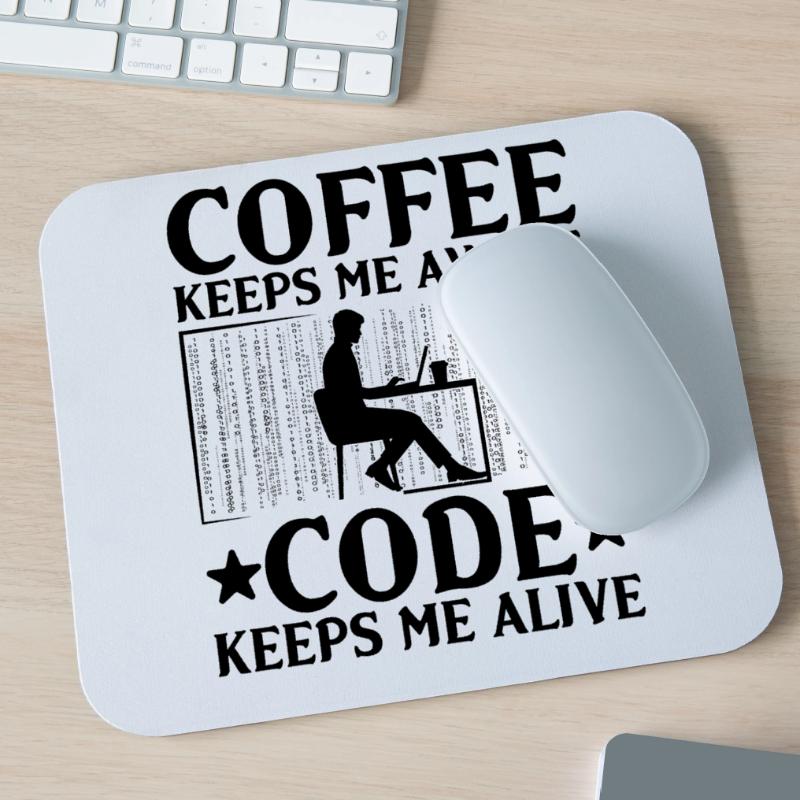 Kaffee-Codierung Programmierer Programmierer Entwickler Nerd Coff Mousepad (Querformat)
