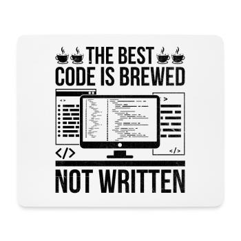 Kaffee-Codierung Programmierer Programmierer Entwickler Nerd Coff - Mousepad (Querformat) - Weiß - Vorne