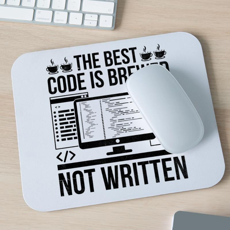 Café Codage Programmeur Codeur Développeur Nerd Coff Tapis de souris (format paysage)