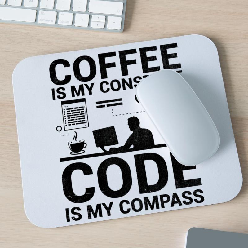 Kaffee-Codierung Programmierer Programmierer Entwickler Nerd Coff Mousepad (Querformat)