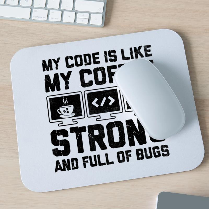 Kaffee-Codierung Programmierer Programmierer Entwickler Nerd Coff Mousepad (Querformat)