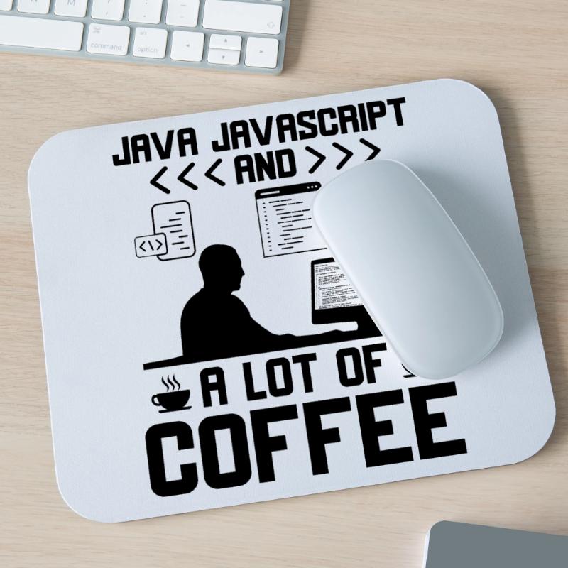 Café Codage Programmeur Codeur Développeur Nerd Coff Tapis de souris (format paysage)