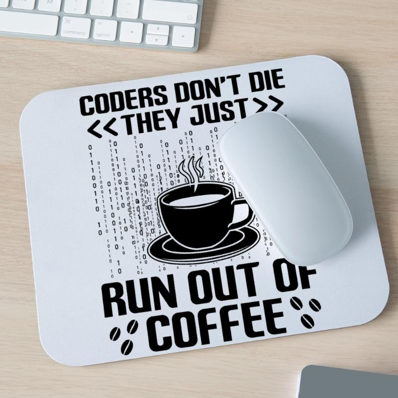Kaffee-Codierung Programmierer Programmierer Entwickler Nerd Coff Mousepad (Querformat)