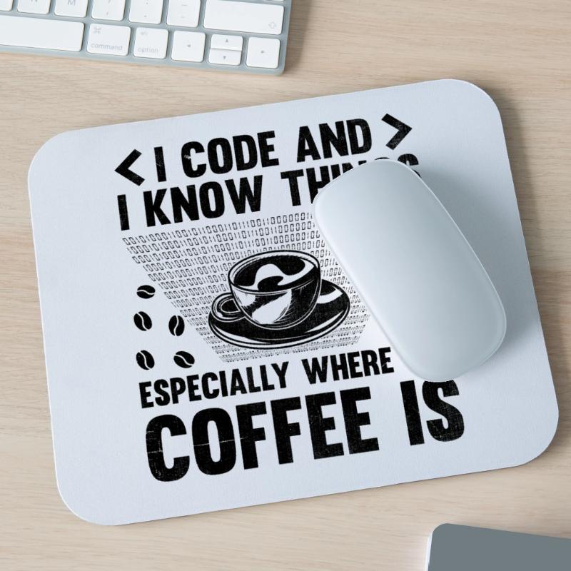 Kaffee-Codierung Programmierer Programmierer Entwickler Nerd Coff Mousepad (Querformat)
