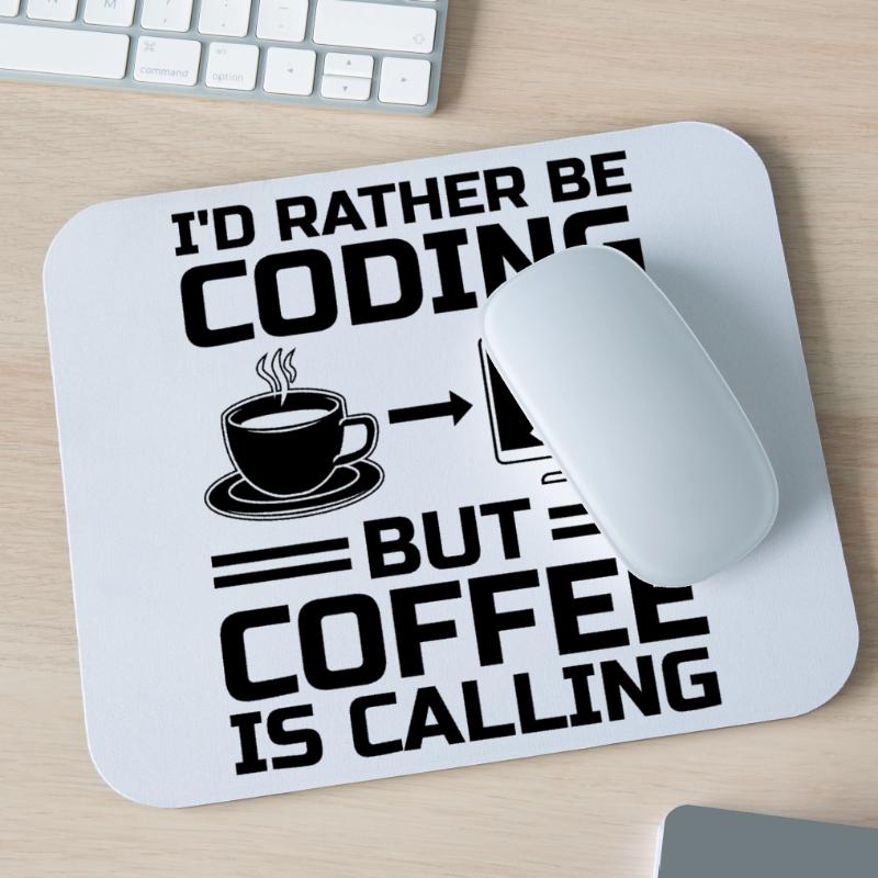 Kaffee-Codierung Programmierer Programmierer Entwickler Nerd Coff Mousepad (Querformat)