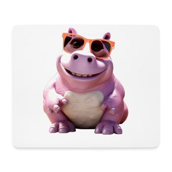 Hippopotamus Hippopotamus Hippopotamus Hippop - Mouse Pad (horizontal) - white - Front