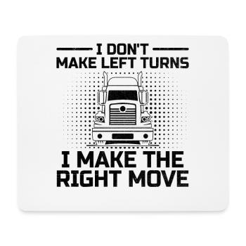 Trucker Driving Dad Trucker Father Truck Driver - Mouse Pad (horizontal) - white - Front