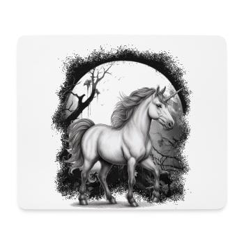 Unicorn Unicorns Fairy Tale Horse Horses Forest - Mouse Pad (horizontal) - white - Front