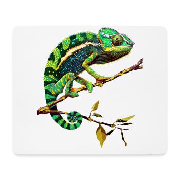 Caméléon, Lézard, Reptile, Iguane, Lézard, Caméléons - Tapis de souris (format paysage) - blanc - Devant