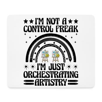 Art Teacher School Teacher Funny Art Teachers Scho - Mouse Pad (horizontal) - white - Front