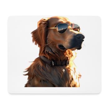 Golden Retriever Dog Dog Mom Dogs Lover - Mouse Pad (horizontal) - white - Front