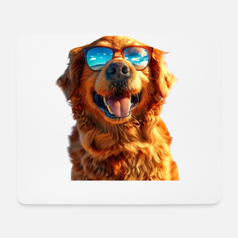 Golden Retriever Hund Hundemama Hunde Liebhaber - Mousepad (Querformat) - Weiß