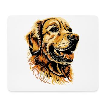 Golden Retriever Dog Dog Mom Dogs Lover - Mouse Pad (horizontal) - white - Front