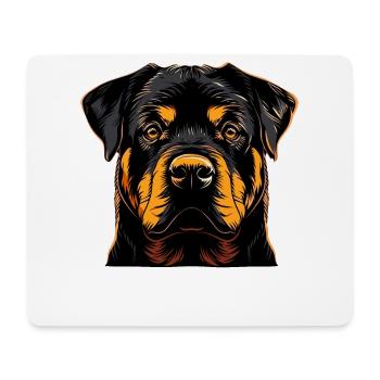 Rottweiler Hunde Liebe Stolze Rottweiler Liebhaber - Mousepad (Querformat) - Weiß - Vorne