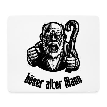 Böser Alter Mann Lustiger Opa Spruch Großvater - Mousepad (Querformat) - Weiß - Vorne