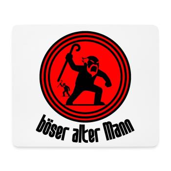 Böser Alter Mann Witziger Rentner Humor Großvater - Mousepad (Querformat) - Weiß - Vorne