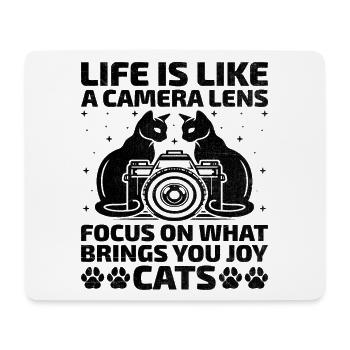 Cat Photographers Cat Lovers Photograpy Cats Photo - Mouse Pad (horizontal) - white - Front