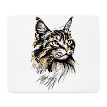 Cat Norwegian Forest Cat Norwegian Forest Cats - Mouse Pad (horizontal) - white - Front