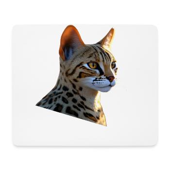 Savannah Katze Cat Mama Süße Serval Leopard Katzen - Mousepad (Querformat) - Weiß - Vorne