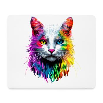 Chat Angora Blanc Chat Angora Chats Angora Mignons - Tapis de souris (format paysage) - blanc - Devant