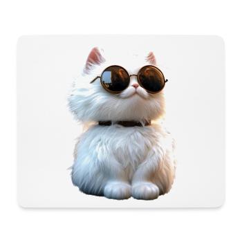 Angora Cat White Angora Cat Cute Angora Cats - Mouse Pad (horizontal) - white - Front