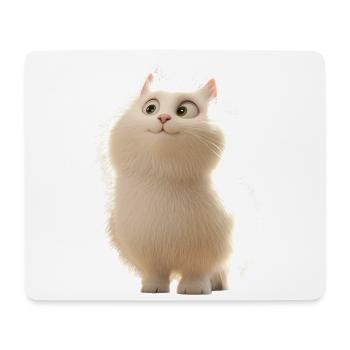 Angora Cat White Angora Cat Cute Angora Cats - Mouse Pad (horizontal) - white - Front