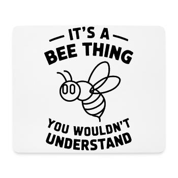Bienen Spruch Imker Biene Lustiges Bienen Geschenk - Mousepad (Querformat) - Weiß - Vorne