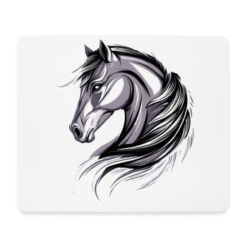 Pony Riding Pony Foal Rider Ponies Riding Pony Farm - Mouse Pad (horizontal) - white - Front