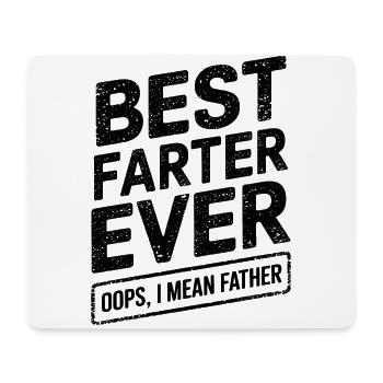 Fart Saying Farting Dad Pups Funny Fart Gift - Mouse Pad (horizontal) - white - Front