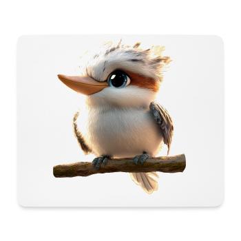 Kookaburra Hunter lit Hans Sweet Bird en riant - Tapis de souris (format paysage) - blanc - Devant